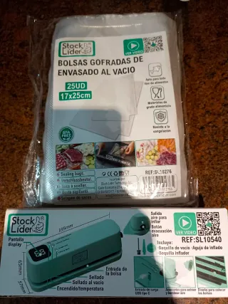 Máquina Envasadora al Vacío Stock Líder