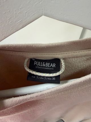 Sudadera Básica Pull&Bear Beige