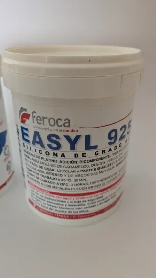 Silicona Alimentaria Easyl 925 Kit 2kg Azul moldes