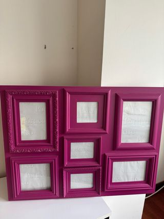 Marco Múltiple Fotos Fucsia Portico