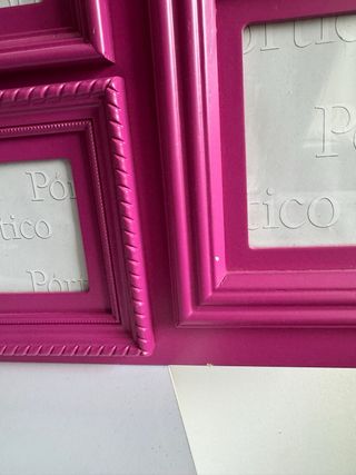 Marco Múltiple Fotos Fucsia Portico