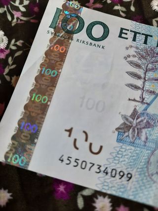 Billete sueco Antiguo, oferta enero.