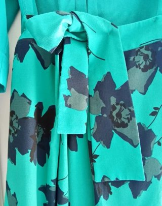 Conjunto Elogy floral verde.