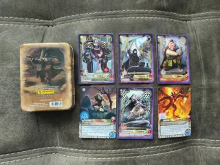 Fantasy Riders:Cartas,caja metálica,Álbum.ORIGINAL