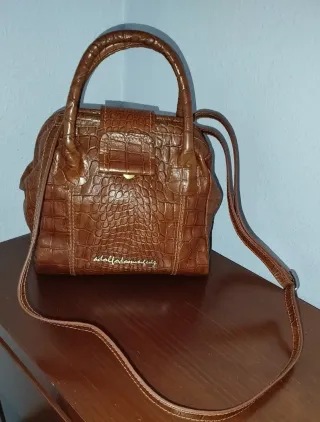 Bolso Adolfo Dominguez Marrón Cocodrilo
