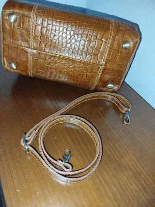 Bolso Adolfo Dominguez Marrón Cocodrilo
