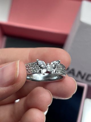 Anillo Pandora Mariposa Plata