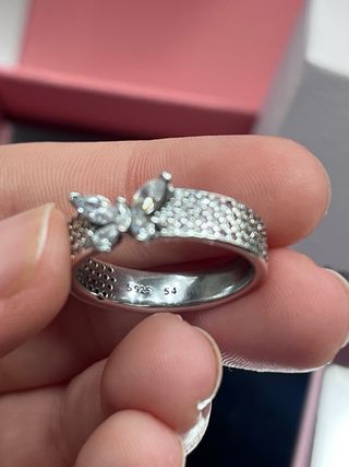 Anillo Pandora Mariposa Plata