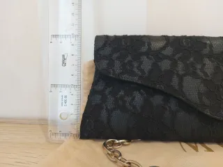 Bolso ceremonia negro encaje MENBUR