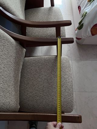 Butacas vintage madera y tela