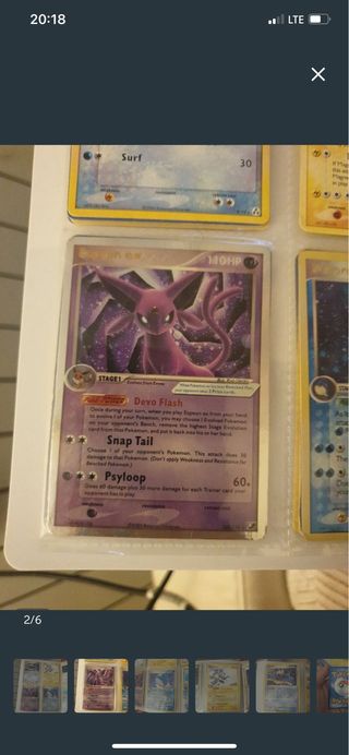 Espeon ex Pokémon Card