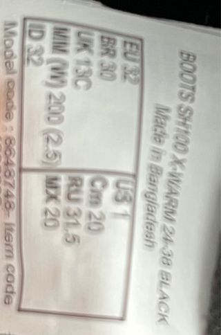 Botas Nieve Quechua Talla 32.