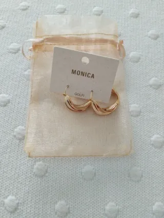 Pendientes aro dorados Monica Golfi