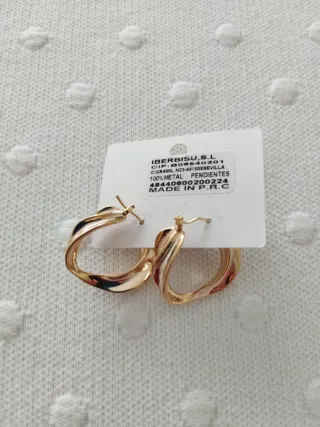 Pendientes aro dorados Monica Golfi