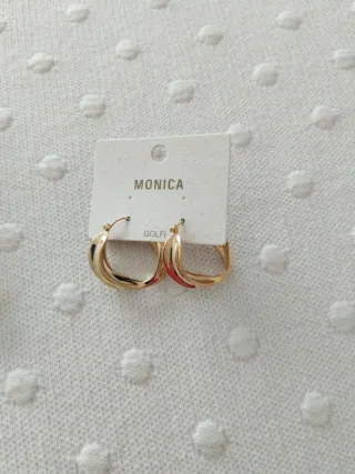 Pendientes aro dorados Monica Golfi