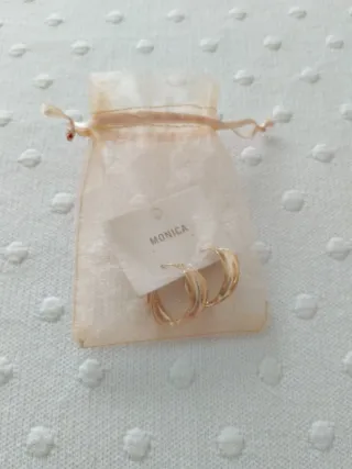 Pendientes aro dorados Monica Golfi