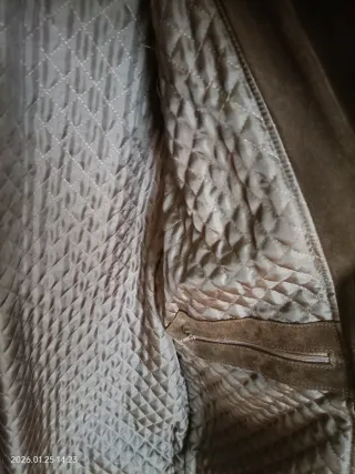 Giacca uomo in pelle scamosciata marrone