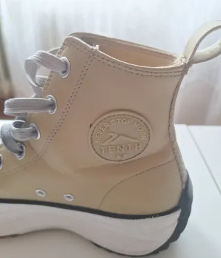 Botas Converse Plataforma Beige