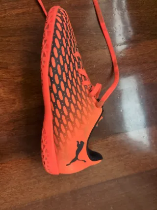 Botas de fútbol Puma Naranja/Negro Talla 33