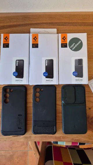 Fundas Spigen Samsung S23 y Protectores pantalla