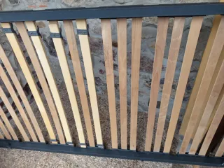 Somier 90cm Metal y Madera