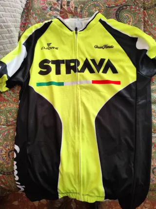 Maillot Ciclismo Strava Gran Fondo Amarillo