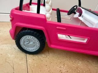 Coche Barbie Rosa Descapotable