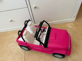 Coche Barbie Rosa Descapotable