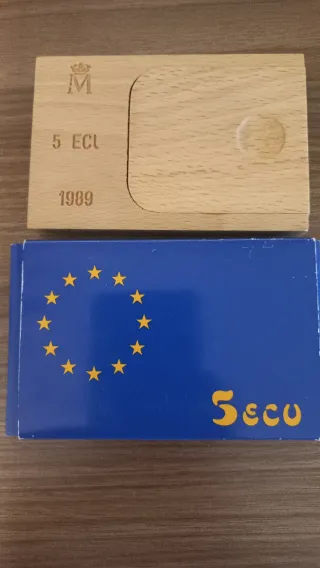 Moneda 5 ECU España 1989