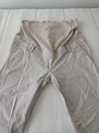 Pantalón maternidad beige