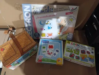 Lote 4 juegos de mesa infantiles