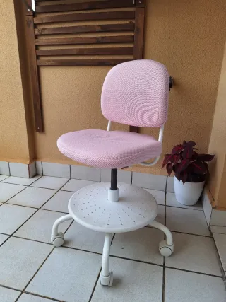 Silla de escritorio infantil rosa