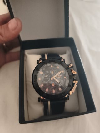 Reloj LIGE Hombre Correa Piel Multifunción 60% off