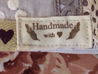 Diario de tela hecho a mano con tarjetas