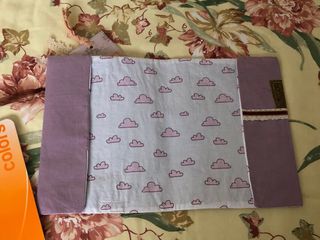 Diario de tela hecho a mano con tarjetas