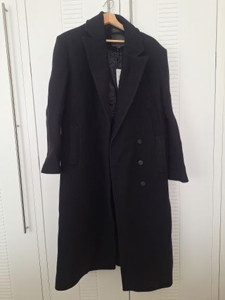 Abrigo lana manteco Zara