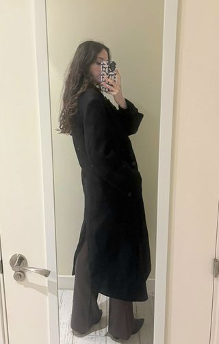 Abrigo lana manteco Zara