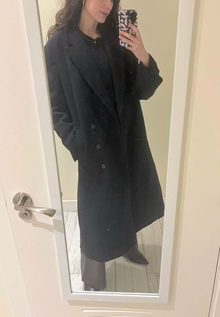 Abrigo lana manteco Zara