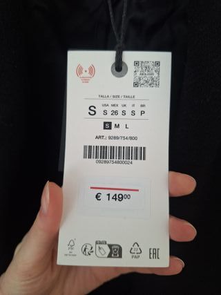 Abrigo lana manteco Zara