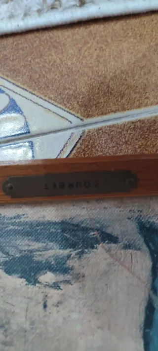 2Quadro antico paesaggio con figure