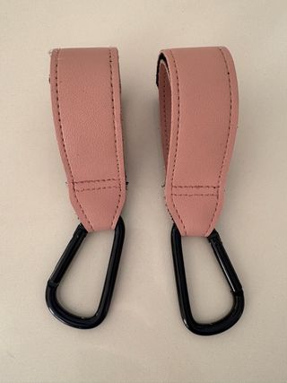 Mosquetones para cochecito de bebé con velcro