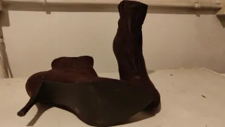 Botines Talla 40 Berenjena