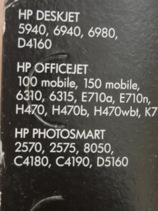 Pack 8 Cartuchos Tinta HP 337 Negro