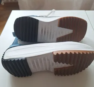 Botín estilo Converse Plataforma color tejano