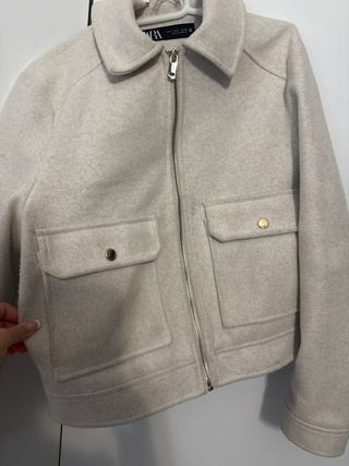 Chaqueta Zara Beige Talla S
