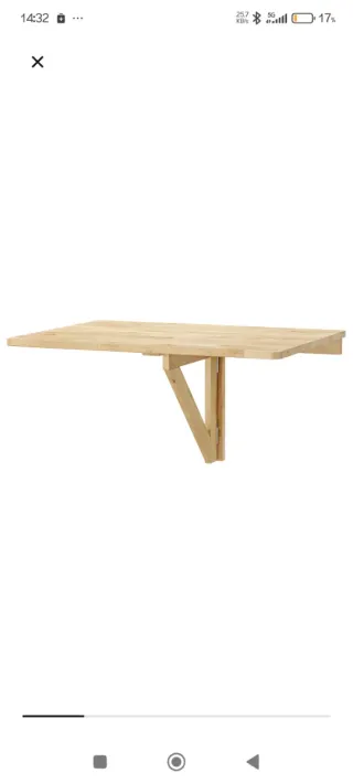 Mesa plegable madera Ikea Norbo
