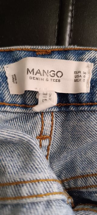 Pantalón vaquero Mango desgastado