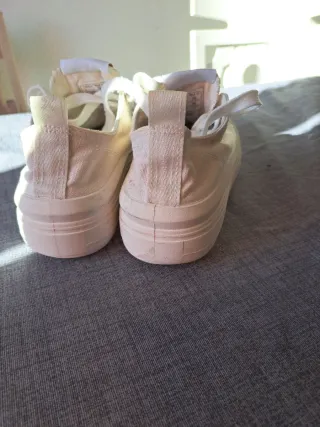 Zapatillas niña rosa y blanco