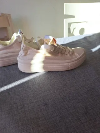 Zapatillas niña rosa y blanco