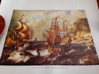 Láminas marinas antiguas imprenta inglesa